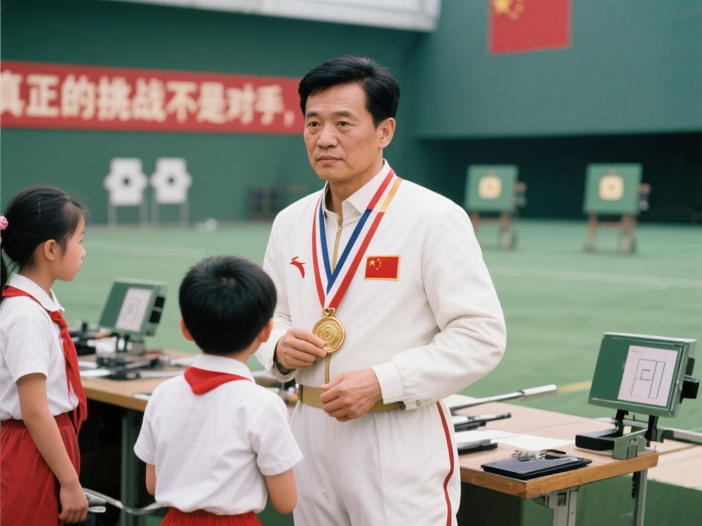 提到这场历史性的夺冠，许海峰常说：“真正